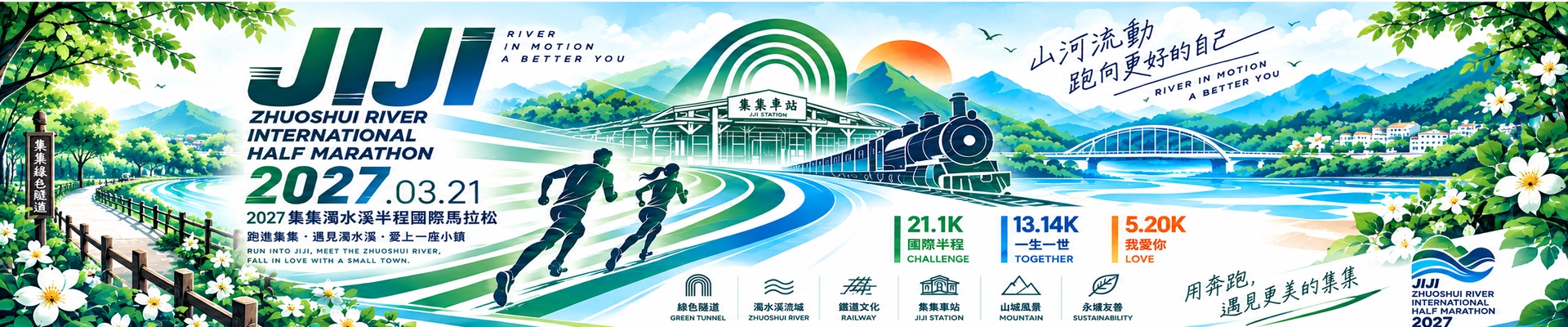 2027集集濁水溪半程國際馬拉松-主視覺